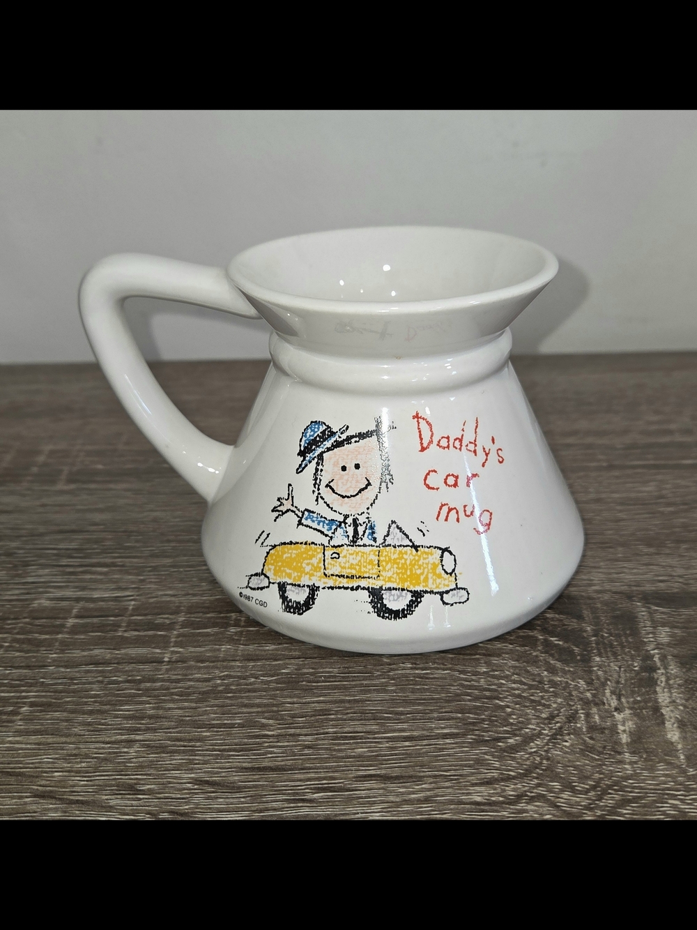 Vintage Trenditions "My Dad's Car" Ceramic No-Spill Mug 4"